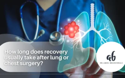 How long does recovery usually take after lung or chest surgery?